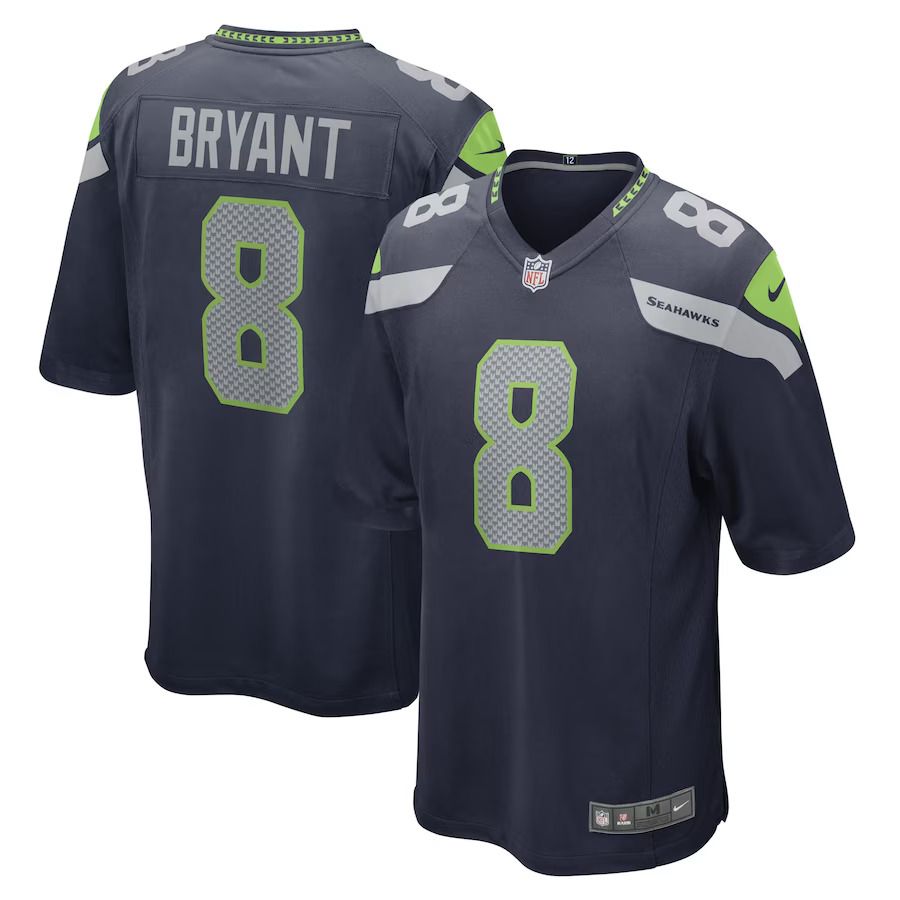 Men Seattle Seahawks #8 Coby Bryant Nike College Navy Game Player NFL Jersey->seattle seahawks->NFL Jersey